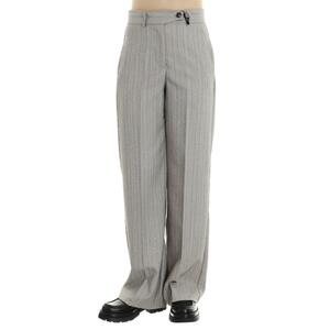 PANTALONE PALAZZO GESSATO LUREX GRIGIO